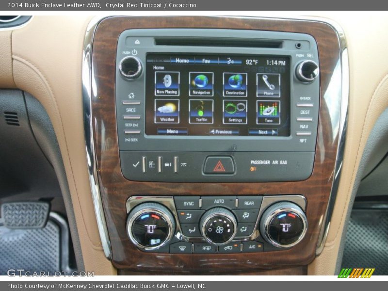 Controls of 2014 Enclave Leather AWD