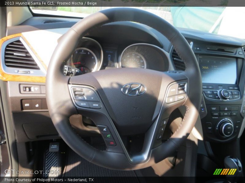 Frosted Mocha / Beige 2013 Hyundai Santa Fe GLS