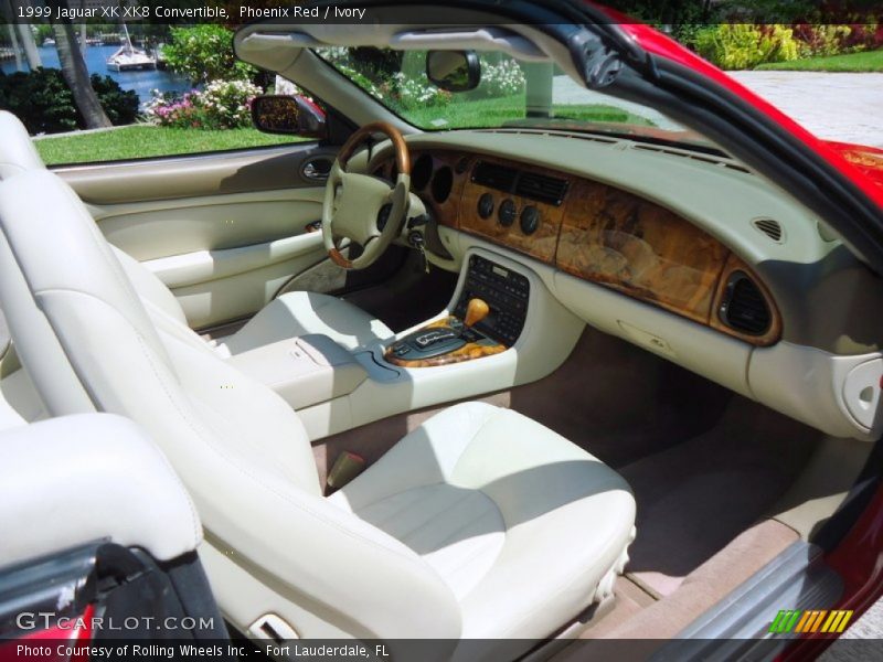 Phoenix Red / Ivory 1999 Jaguar XK XK8 Convertible