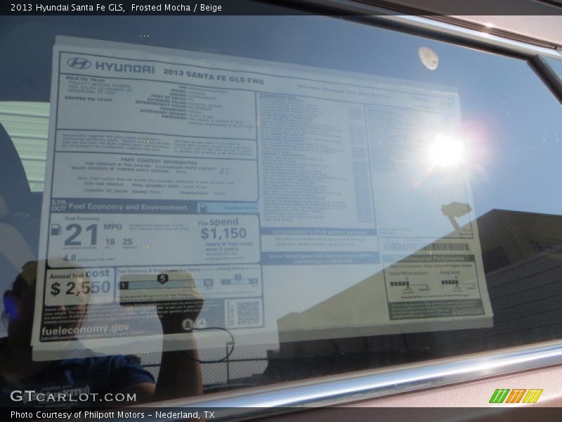 Frosted Mocha / Beige 2013 Hyundai Santa Fe GLS