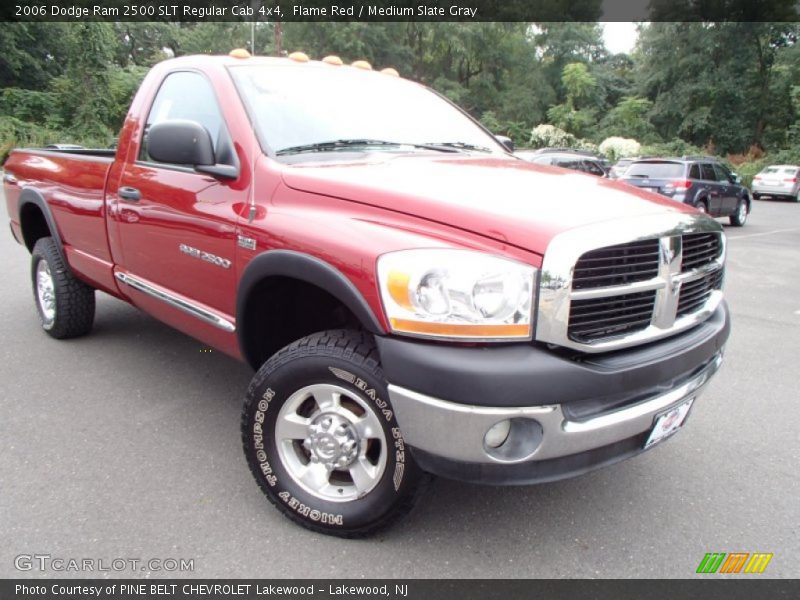 Flame Red / Medium Slate Gray 2006 Dodge Ram 2500 SLT Regular Cab 4x4