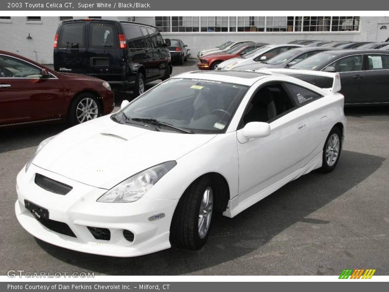 Super White / Black/Black 2003 Toyota Celica GT