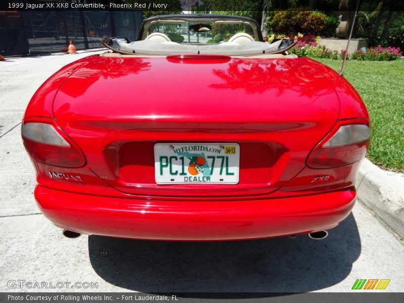 Phoenix Red / Ivory 1999 Jaguar XK XK8 Convertible