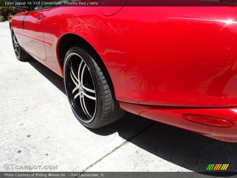 Phoenix Red / Ivory 1999 Jaguar XK XK8 Convertible