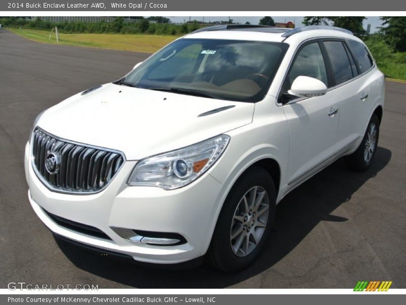 White Opal / Cocoa 2014 Buick Enclave Leather AWD