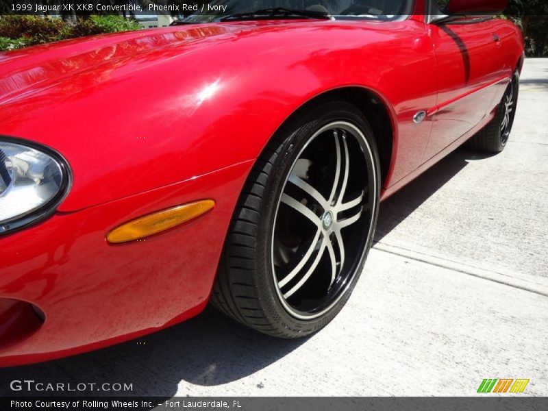 Phoenix Red / Ivory 1999 Jaguar XK XK8 Convertible