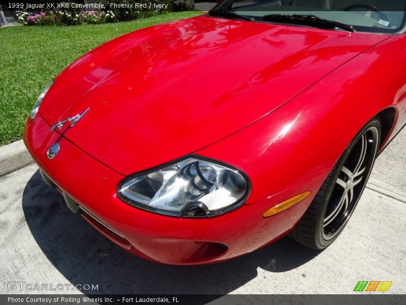 Phoenix Red / Ivory 1999 Jaguar XK XK8 Convertible
