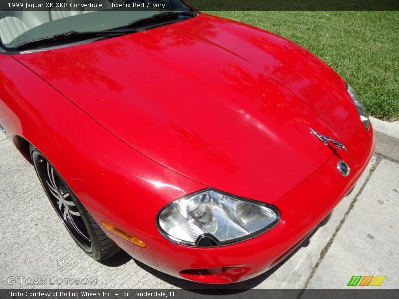 Phoenix Red / Ivory 1999 Jaguar XK XK8 Convertible