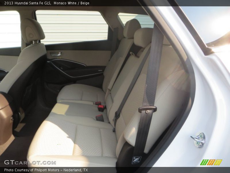 Monaco White / Beige 2013 Hyundai Santa Fe GLS