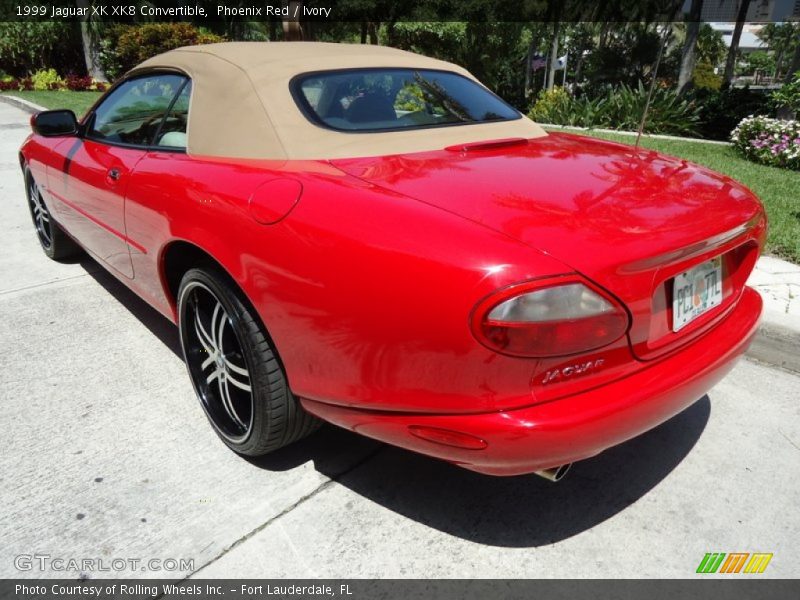 Phoenix Red / Ivory 1999 Jaguar XK XK8 Convertible