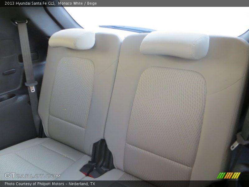 Monaco White / Beige 2013 Hyundai Santa Fe GLS