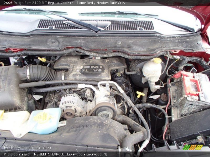 Flame Red / Medium Slate Gray 2006 Dodge Ram 2500 SLT Regular Cab 4x4