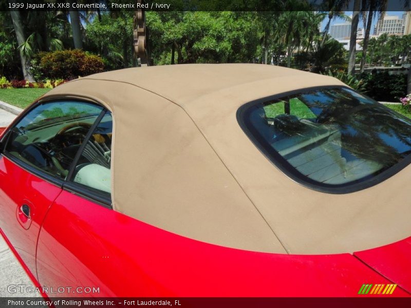 Phoenix Red / Ivory 1999 Jaguar XK XK8 Convertible