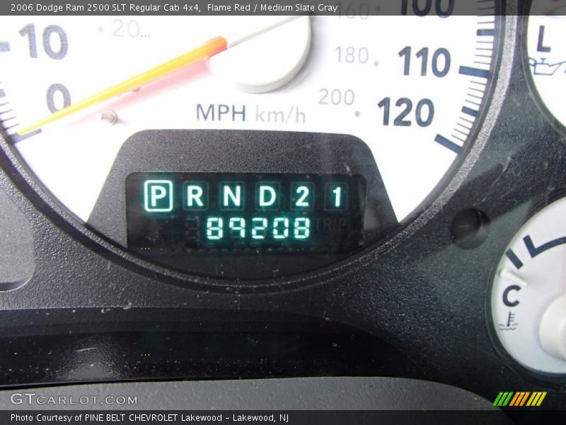 Flame Red / Medium Slate Gray 2006 Dodge Ram 2500 SLT Regular Cab 4x4