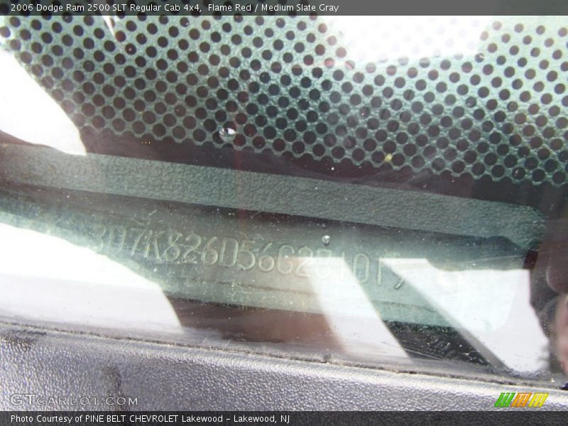 Flame Red / Medium Slate Gray 2006 Dodge Ram 2500 SLT Regular Cab 4x4