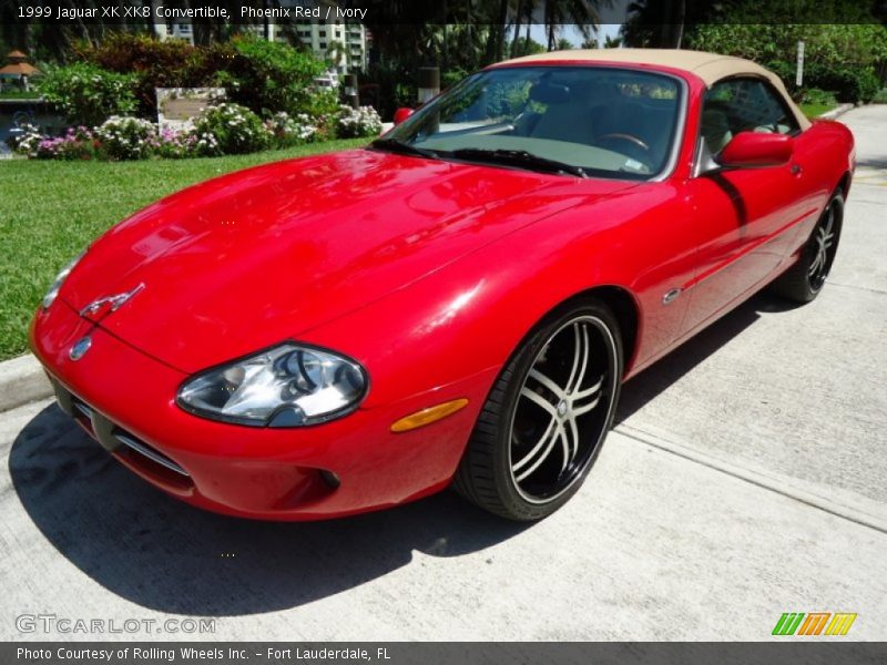 Front 3/4 View of 1999 XK XK8 Convertible