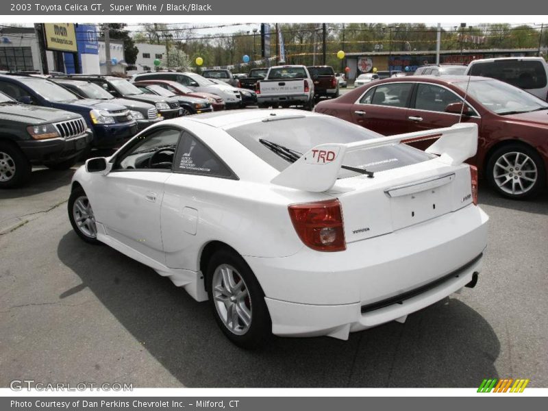 Super White / Black/Black 2003 Toyota Celica GT