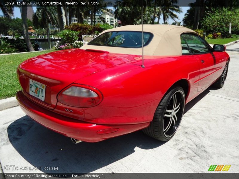 Phoenix Red / Ivory 1999 Jaguar XK XK8 Convertible