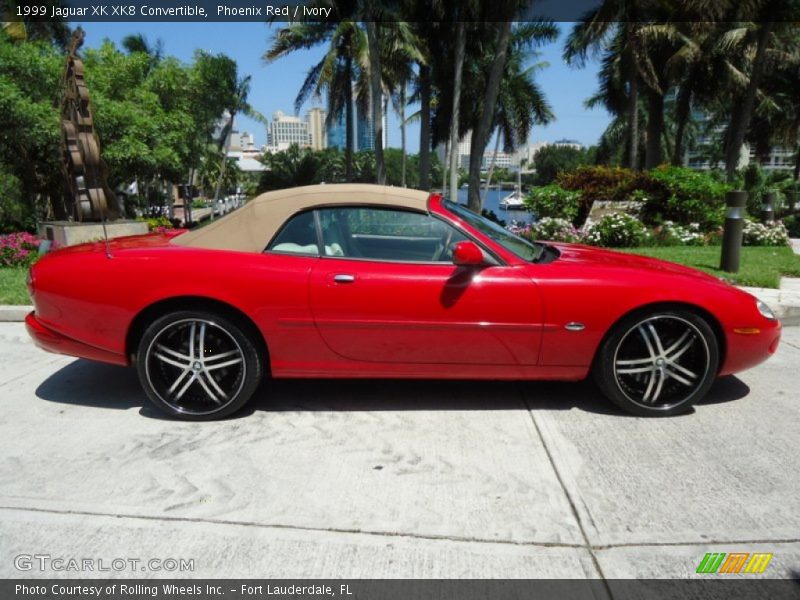 Phoenix Red / Ivory 1999 Jaguar XK XK8 Convertible