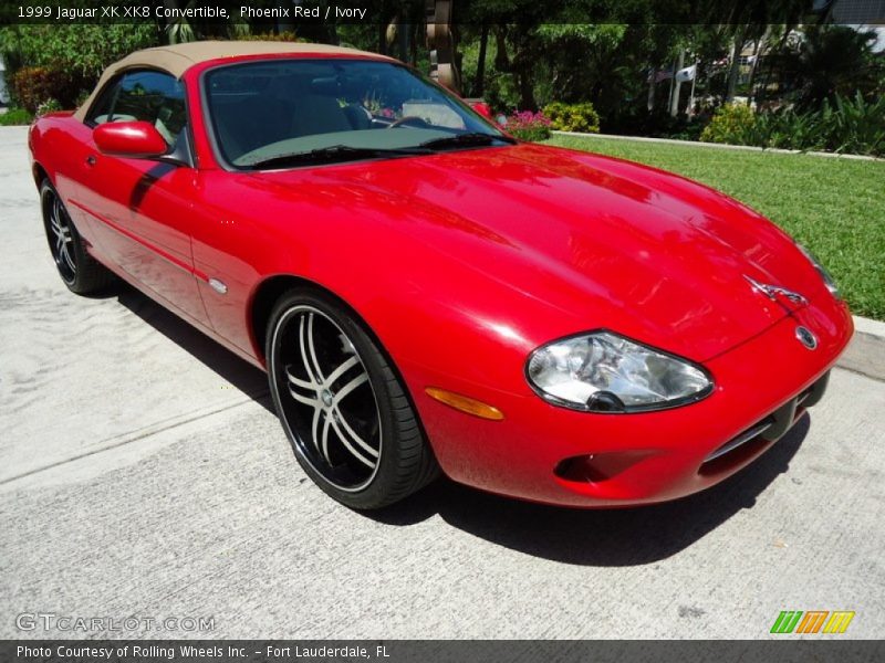 Phoenix Red / Ivory 1999 Jaguar XK XK8 Convertible