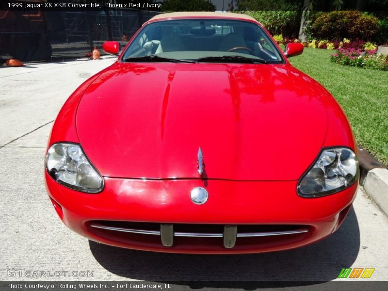Phoenix Red / Ivory 1999 Jaguar XK XK8 Convertible