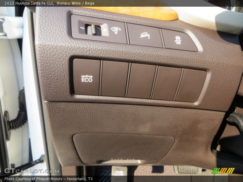 Monaco White / Beige 2013 Hyundai Santa Fe GLS