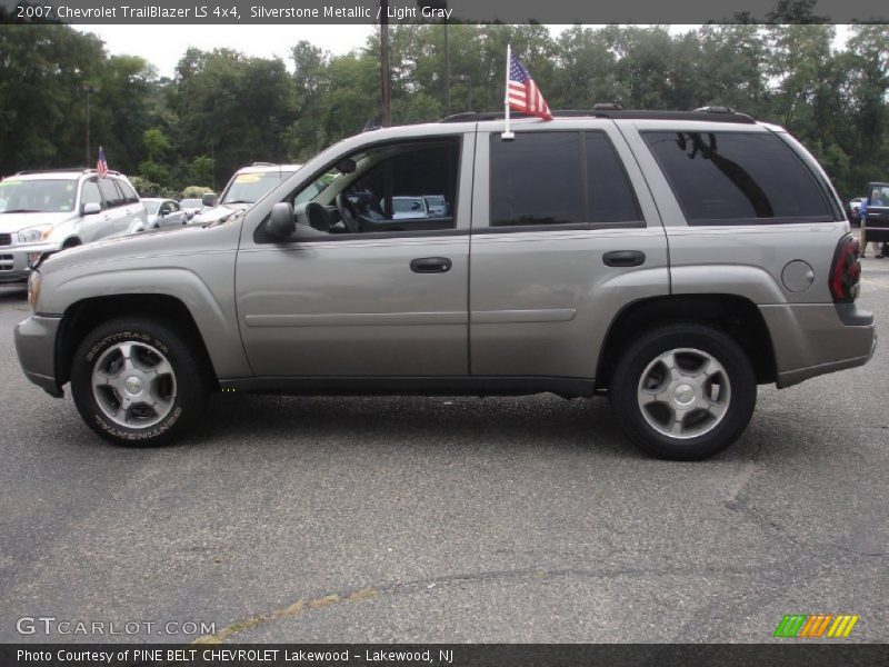 Silverstone Metallic / Light Gray 2007 Chevrolet TrailBlazer LS 4x4