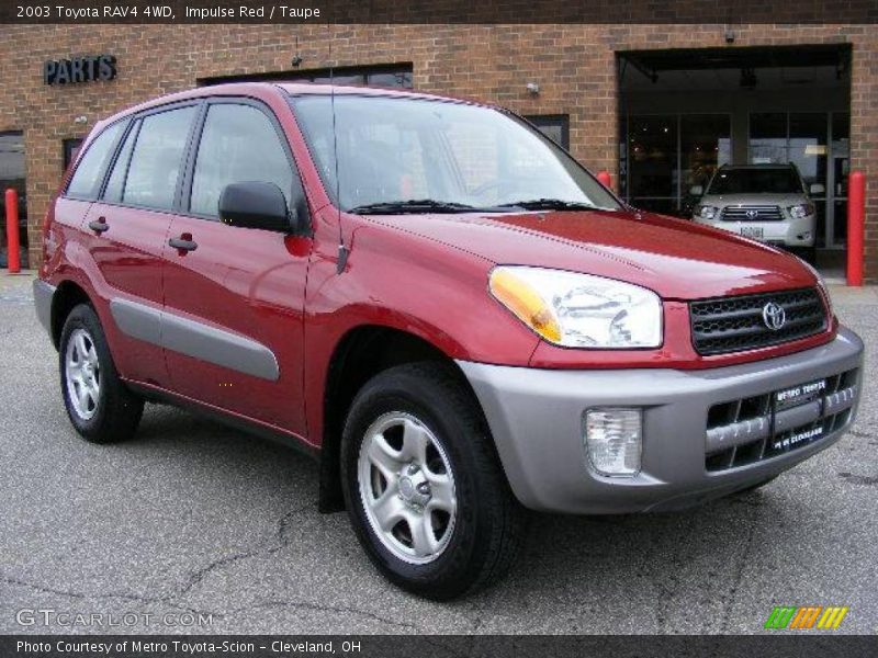 Impulse Red / Taupe 2003 Toyota RAV4 4WD