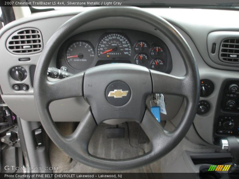 Silverstone Metallic / Light Gray 2007 Chevrolet TrailBlazer LS 4x4