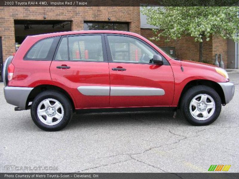 Impulse Red / Taupe 2003 Toyota RAV4 4WD
