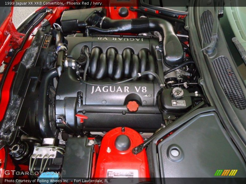 Phoenix Red / Ivory 1999 Jaguar XK XK8 Convertible