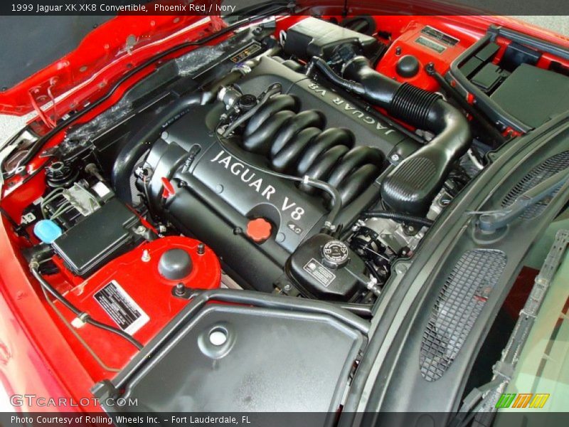 Phoenix Red / Ivory 1999 Jaguar XK XK8 Convertible