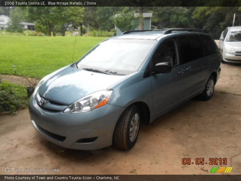 Blue Mirage Metallic / Stone 2008 Toyota Sienna LE