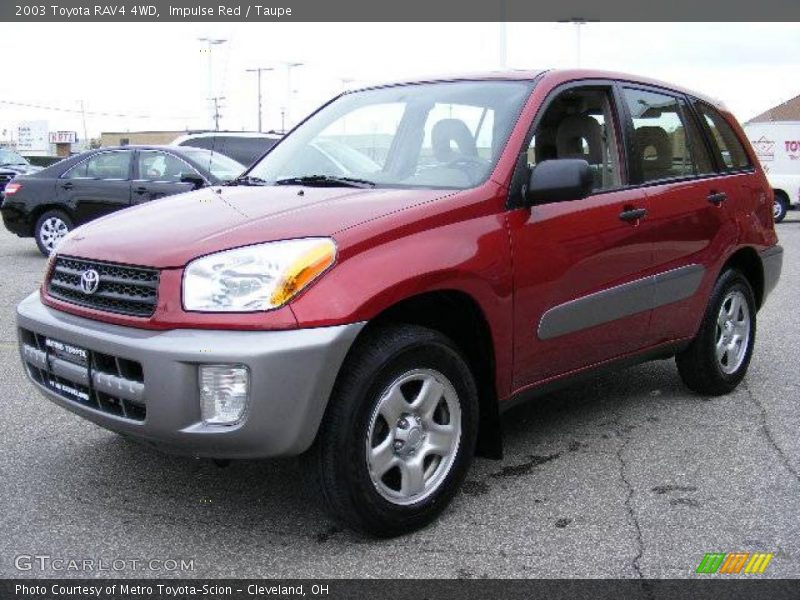 Impulse Red / Taupe 2003 Toyota RAV4 4WD