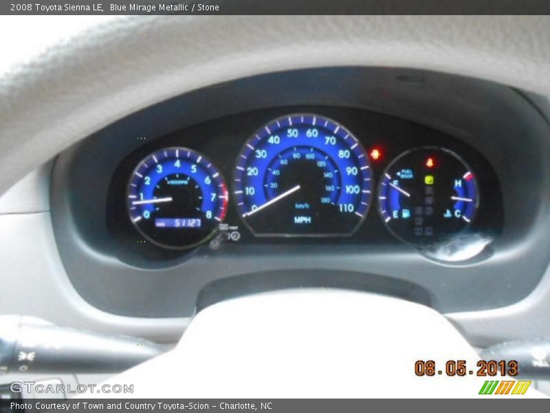 Blue Mirage Metallic / Stone 2008 Toyota Sienna LE
