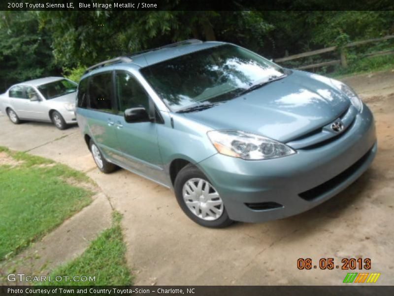 Blue Mirage Metallic / Stone 2008 Toyota Sienna LE