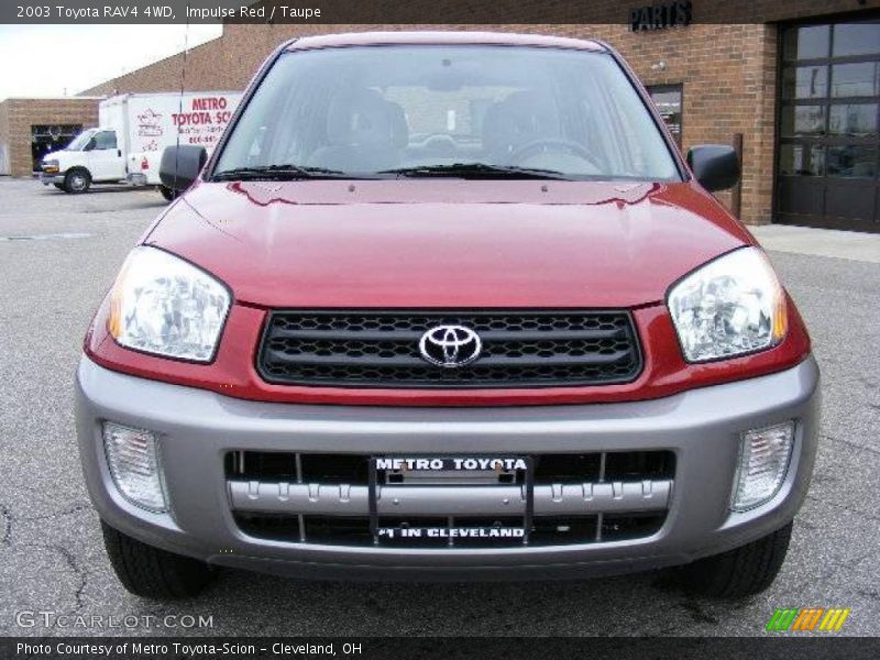 Impulse Red / Taupe 2003 Toyota RAV4 4WD