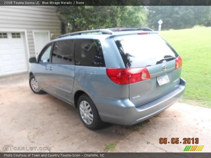 Blue Mirage Metallic / Stone 2008 Toyota Sienna LE