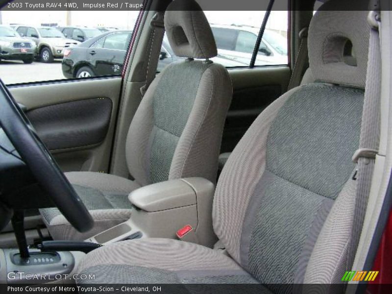 Impulse Red / Taupe 2003 Toyota RAV4 4WD