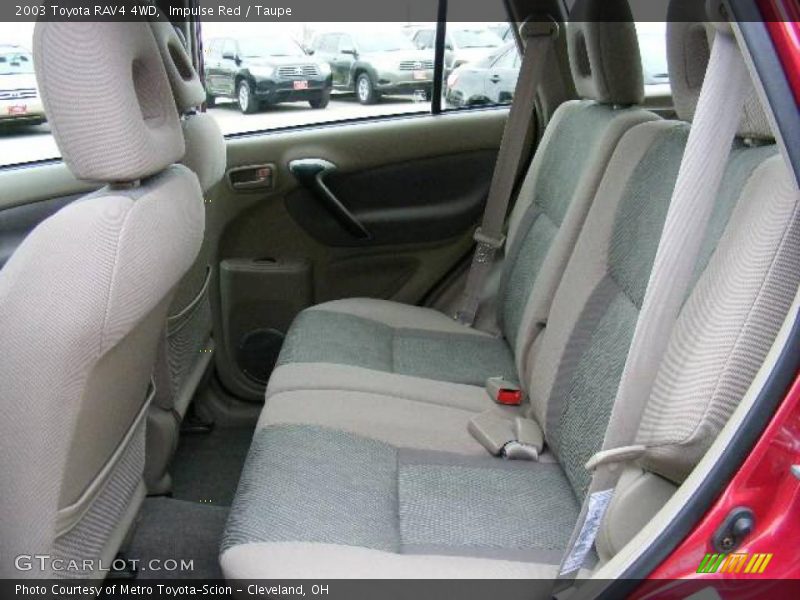 Impulse Red / Taupe 2003 Toyota RAV4 4WD