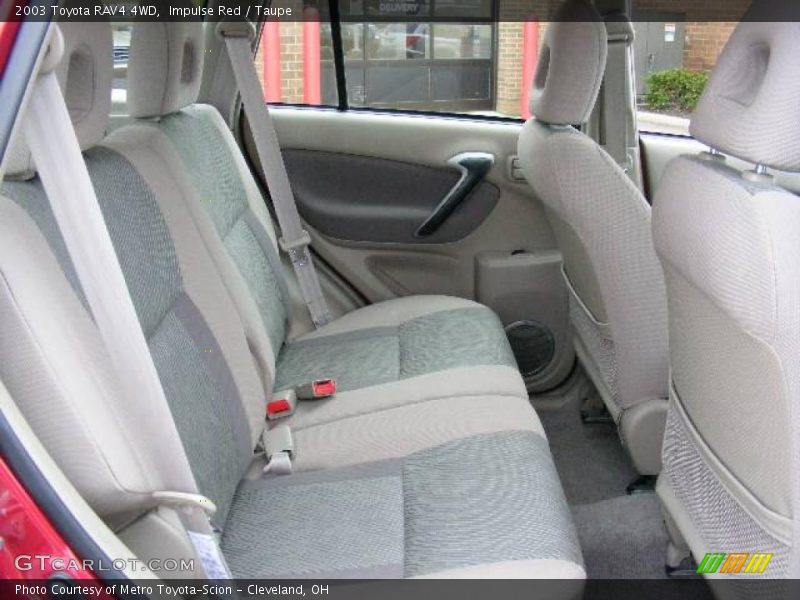 Impulse Red / Taupe 2003 Toyota RAV4 4WD