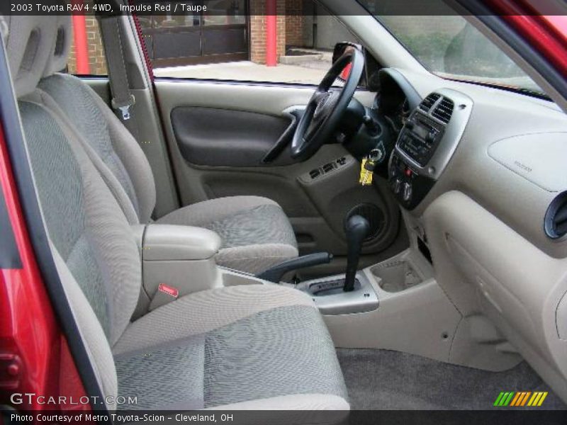 Impulse Red / Taupe 2003 Toyota RAV4 4WD