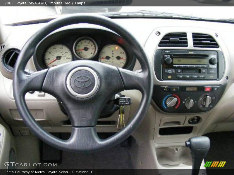 Impulse Red / Taupe 2003 Toyota RAV4 4WD