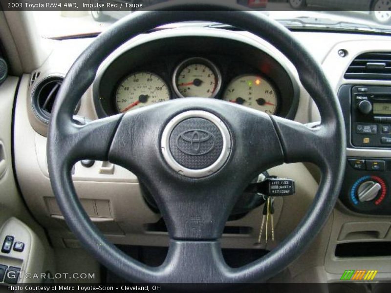 Impulse Red / Taupe 2003 Toyota RAV4 4WD