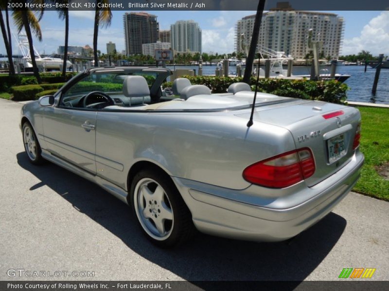 Brilliant Silver Metallic / Ash 2000 Mercedes-Benz CLK 430 Cabriolet
