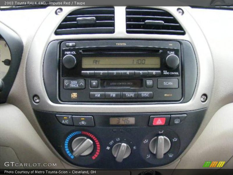 Impulse Red / Taupe 2003 Toyota RAV4 4WD