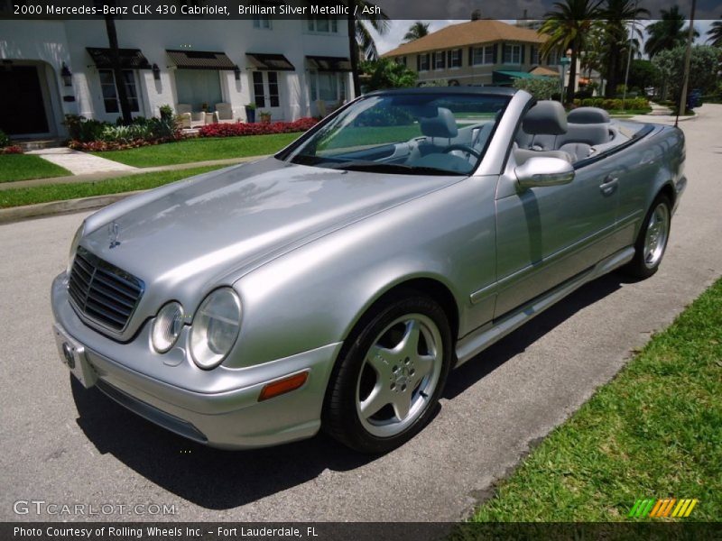 Brilliant Silver Metallic / Ash 2000 Mercedes-Benz CLK 430 Cabriolet