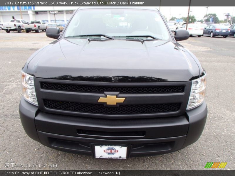 Black / Dark Titanium 2012 Chevrolet Silverado 1500 Work Truck Extended Cab