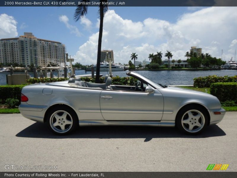 Brilliant Silver Metallic / Ash 2000 Mercedes-Benz CLK 430 Cabriolet