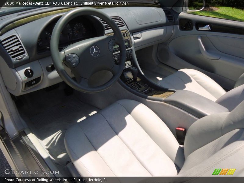 Brilliant Silver Metallic / Ash 2000 Mercedes-Benz CLK 430 Cabriolet